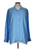 Equipment Color Block Blue Long Sleeve Blouse Size L - photo 1