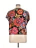 Torrid Black Short Sleeve Blouse Size 1X Plus (1) - photo 2