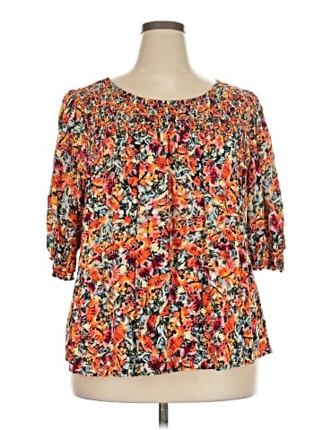 Terra & Sky 3/4 Sleeve Blouse (view 1)