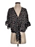 Max Studio 100% Polyester Black 3/4 Sleeve Blouse Size S - photo 1
