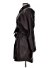 Marissa Webb 100% Polyester Brown Burgundy Trenchcoat Size 12 - photo 5