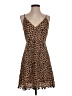THML 100% Rayon Animal Print Brown Cocktail Dress Size S - photo 1