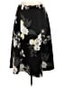 White House Black Market 100% Polyester Floral Black Formal Skirt Size 10 - photo 1
