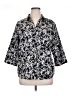 212 Collection Print Black 3/4 Sleeve Button-Down Shirt Size 1X - photo 1