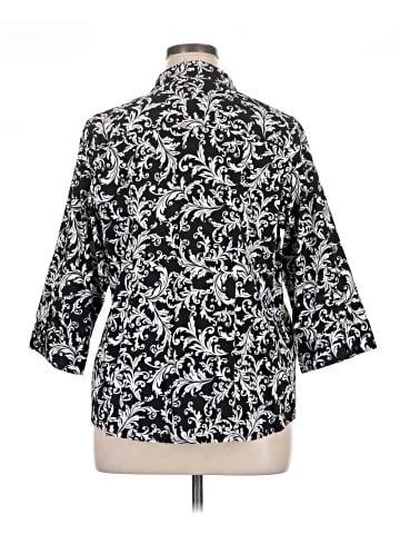 212 Collection 3/4 Sleeve Button-Down Shirt (view 2)