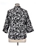 212 Collection Print Black 3/4 Sleeve Button-Down Shirt Size 1X - photo 2