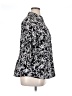 212 Collection Print Black 3/4 Sleeve Button-Down Shirt Size 1X - photo 4