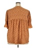 Unbranded 100% Polyester Brown 3/4 Sleeve Blouse Size 2X - photo 2