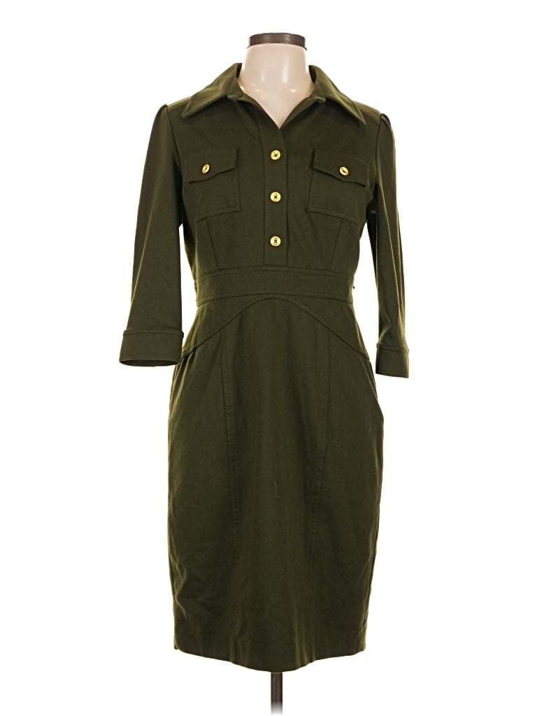Pre-owned Kay Unger Casual Dress In Green