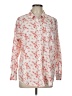Covington 100% Cotton Floral Ivory Long Sleeve Button-Down Shirt Size L (petite) - photo 1