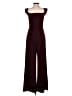 Express Solid Burgundy Jumpsuit Size XS - photo 2