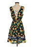 Very J 100% Polyester Tropical Yellow Casual Dress Size S - photo 2