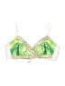 Fashion Nova Tropical White Green Swimsuit Top Size S - photo 1