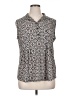 Westport 1962 Silver Sleeveless Blouse Size XL - photo 1