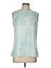 Classiques Entier Teal Sleeveless Silk Top Size L - photo 1