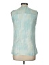 Classiques Entier Teal Sleeveless Silk Top Size L - photo 2