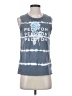 Peloton 100% Cotton Blue Sleeveless Top Size S - photo 1