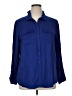 Chico's 100% Modal Blue 3/4 Sleeve Button-Down Shirt Size XL (3) - photo 1