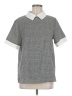 Shein Houndstooth Gray Short Sleeve Top Size 8 - 10 - photo 1