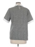 Shein Houndstooth Gray Short Sleeve Top Size 8 - 10 - photo 2