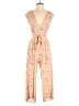Sienna Sky 100% Polyester Stars Tan Jumpsuit Size XS - photo 1