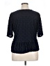 Lane Bryant Blue Short Sleeve Blouse Size 14 - 16 Plus - photo 2