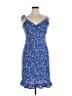Express 100% Polyester Blue Cocktail Dress Size 11 - 12 - photo 1