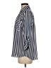 BCX 100% Polyester Stripes Blue 3/4 Sleeve Blouse Size M - photo 5
