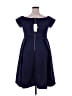 Assorted Brands Solid Blue Cocktail Dress Size XXL - photo 2