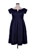 Assorted Brands Solid Blue Cocktail Dress Size XXL - photo 1