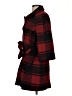 Gap Plaid Red Wool Coat Size S - photo 5