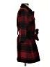 Gap Plaid Red Wool Coat Size S - photo 4