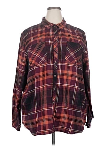 Natural Reflections Long Sleeve Button-Down Shirt (view 1)