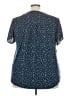 Torrid 100% Polyester Polka Dots Blue Short Sleeve Blouse Size 3X Plus (3) - photo 2