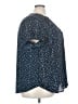 Torrid 100% Polyester Polka Dots Blue Short Sleeve Blouse Size 3X Plus (3) - photo 4