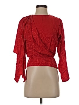 Ronny Kobo Long Sleeve Silk Top