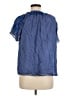 Calypso St. Barth Blue Short Sleeve Blouse Size Med (1) - photo 2