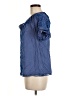 Calypso St. Barth Blue Short Sleeve Blouse Size Med (1) - photo 5