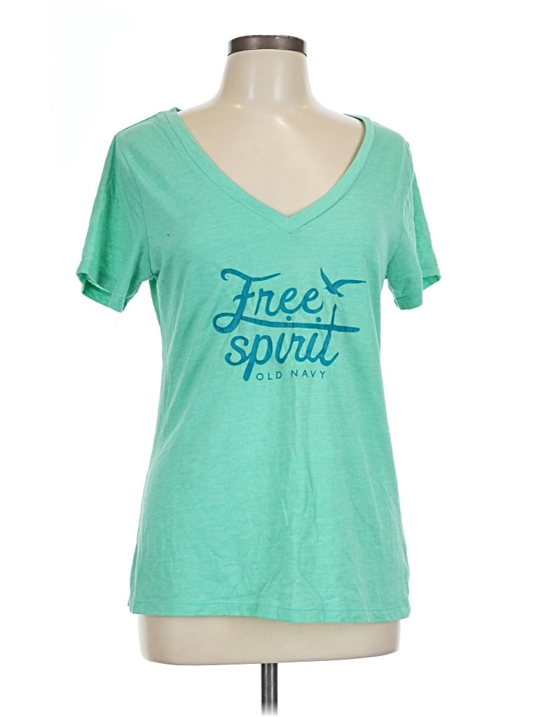 Pre-owned Old Navy Short Sleeve T-shirt In Teal