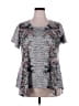 Avenue Gray Short Sleeve Top Size 18 Plus - photo 1