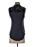 Tiny Print Blue Black Sleeveless Blouse Size S (petite) - photo 2