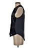 Tiny Print Blue Black Sleeveless Blouse Size S (petite) - photo 5
