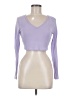 Shein Purple Long Sleeve Top Size 6 - photo 1