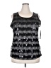Notations Silver Sleeveless Blouse Size 2X - photo 1