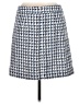 Ann Taylor LOFT Houndstooth Blue Casual Skirt Size 6 - photo 2
