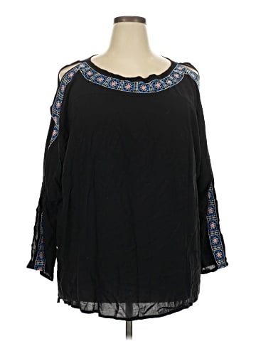 Ava & Viv 3/4 Sleeve Blouse (view 1)