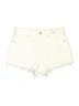 J.Crew 100% Cotton Ivory White Denim Shorts Size 28 waist - photo 1