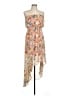Forever 21 Floral Tan Cocktail Dress Size L - photo 1