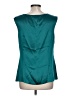 Classiques Entier 100% Silk Teal Sleeveless Silk Top Size L - photo 2