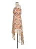 Forever 21 Floral Tan Cocktail Dress Size L - photo 5